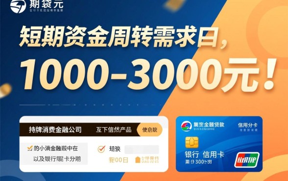 1000-3000的小额贷款有哪些，哪个平台容易通过下款？