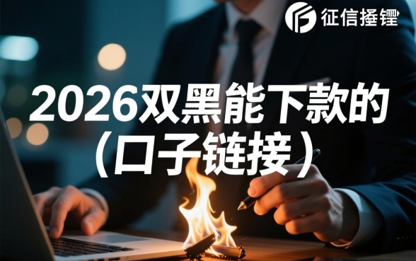 2026双黑能下款的口子链接在哪，双黑户哪里能借到钱？