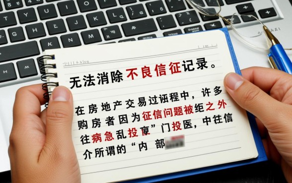 征信花了买房子中介能消除不良征信么，怎么消除不良征信？