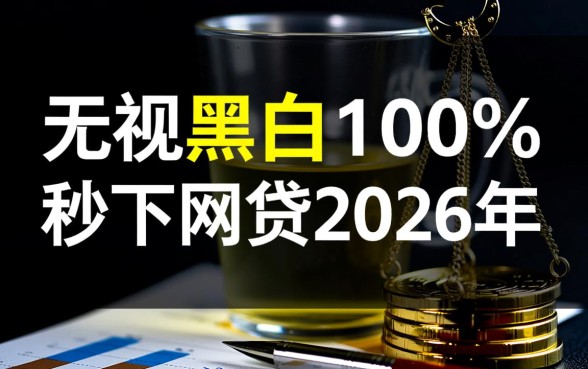 无视黑白100%秒下网贷2026年是真的吗，有哪些口子？
