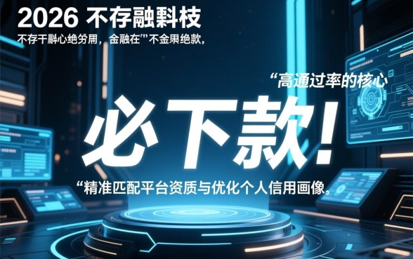 2026网贷必下款的口子最新有哪些？，2026必下款口子怎么申请？