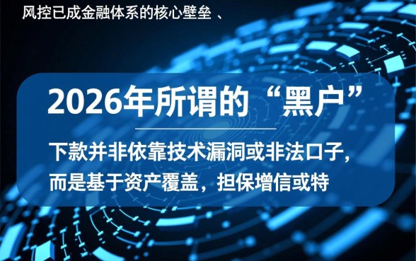 大数据黑了能下的贷款口子2026年有吗,哪里申请?