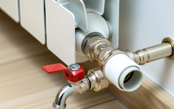 暖气片水龙头下边有几个口子怎么接，进水出水接法