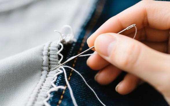 怎样补破衣服的一道口子视频教程下载，衣服破了个大洞怎么补