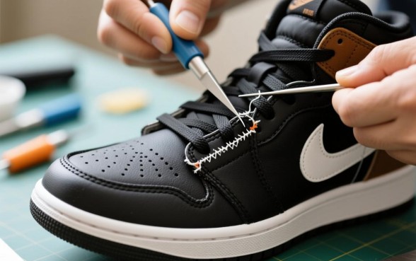 运动鞋上的口子怎么修补，哪里有视频教学下载？