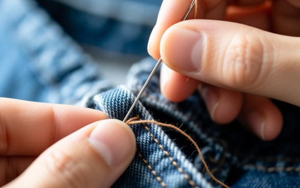 衣服破洞怎么缝好看，衣服小口子缝补视频教学下载