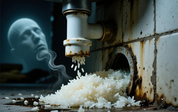 梦见剩的米饭堵住下水道口子什么意思，梦见下水道堵了有什么预兆