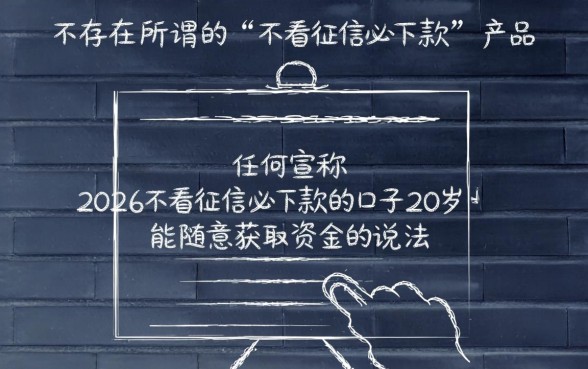 2026不看征信必下款的口子20岁能借吗，哪里申请秒下款