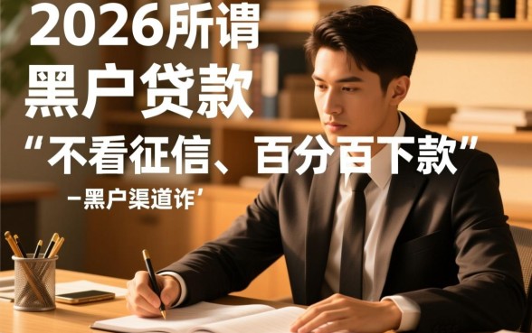 2026年黑户贷款真的能成功下款吗，黑户怎么申请秒下款