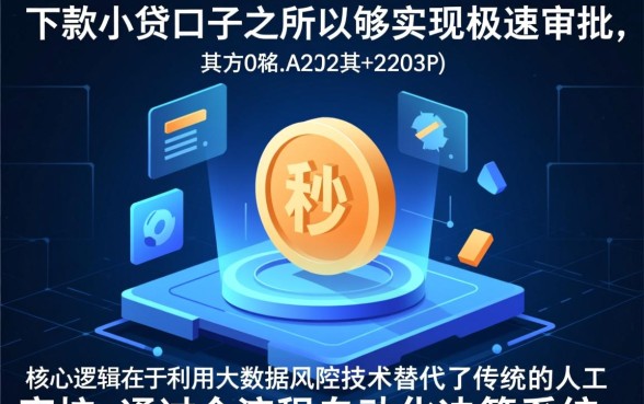 秒下款小贷口子是如何做到快速审批的,真的安全吗?