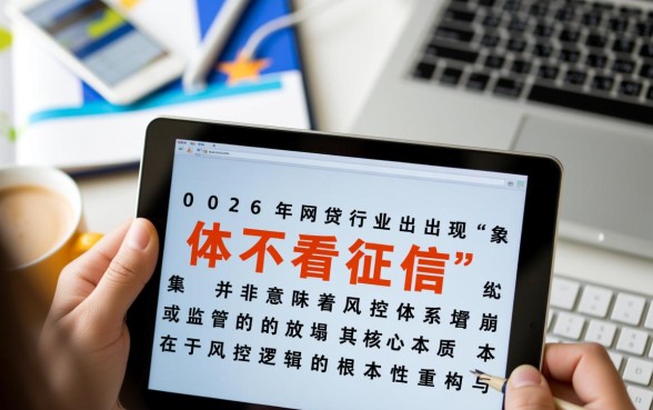 为何2026年网贷口子集体不看征信，2026网贷不看征信是真的吗