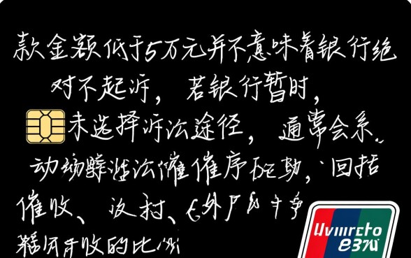 信用卡低于5万不起诉走什么程序，银行会怎么处理？