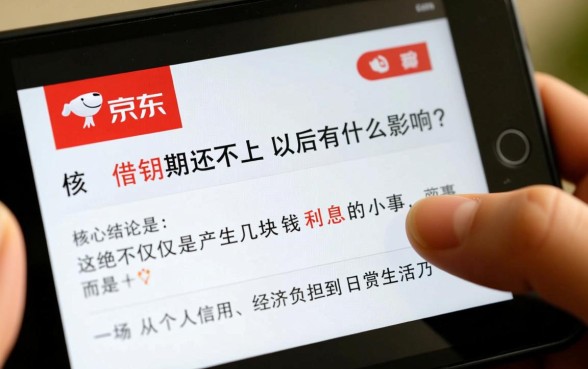 京东借钱逾期还不上有什么后果，会上征信黑名单吗