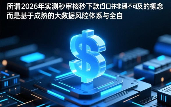 2026年实测秒审核秒下款的口子是真的吗，哪个靠谱