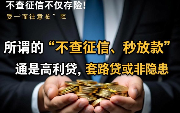 难道借钱不查征信就真的没有风险吗，不查征信安全吗