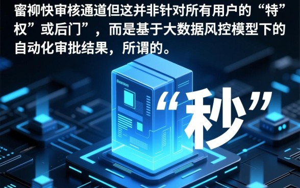 贷款下款快吗，下款放款有特别快的审核通道吗