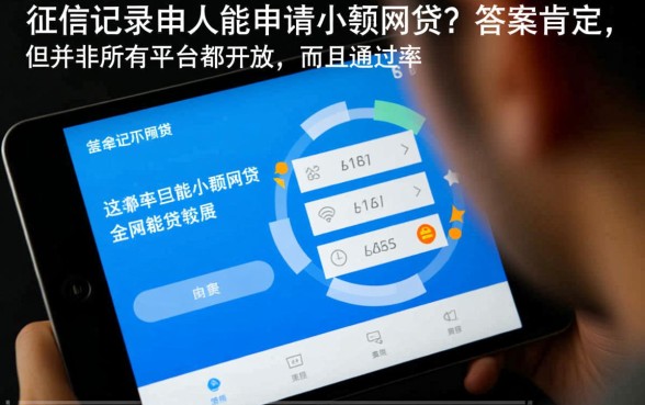 没有征信记录的人能申请小额网贷吗，怎么申请容易通过吗？
