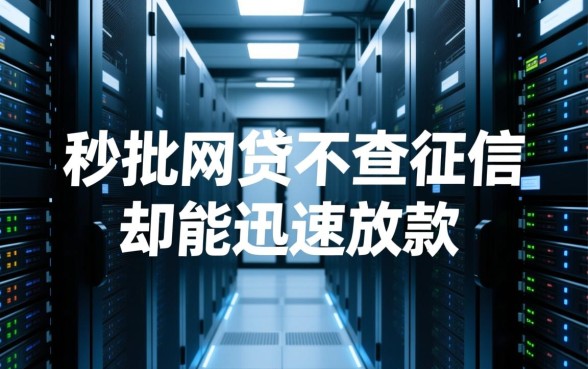 为何秒批网贷不查征信却能迅速放款，真的靠谱吗