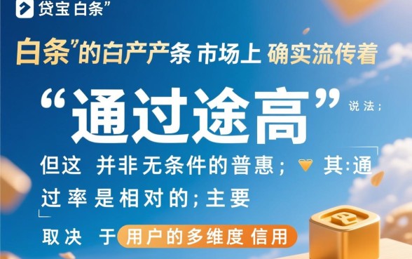 借贷宝白条通过率高吗，真的容易下款吗？