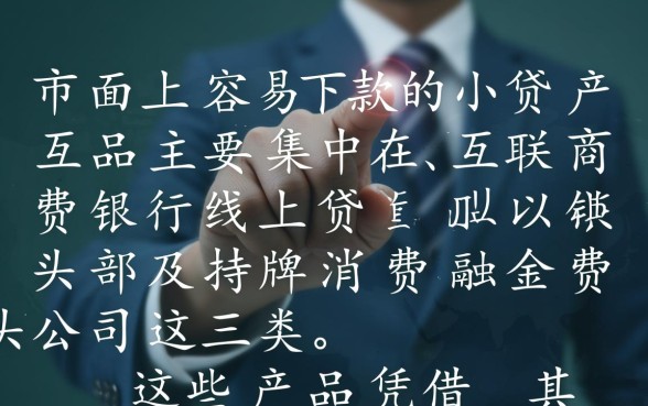 现在市面上有哪些小贷产品容易下款，急需用钱怎么借？