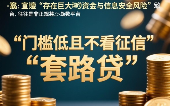 门槛低且不看征信的借贷平台靠谱吗，安全吗