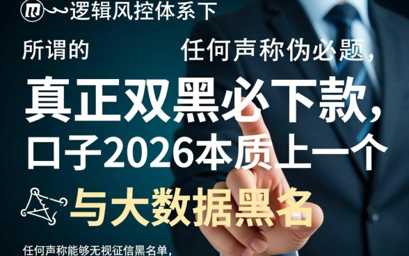 真正双黑必下款的口子2026有哪些，是真的吗？