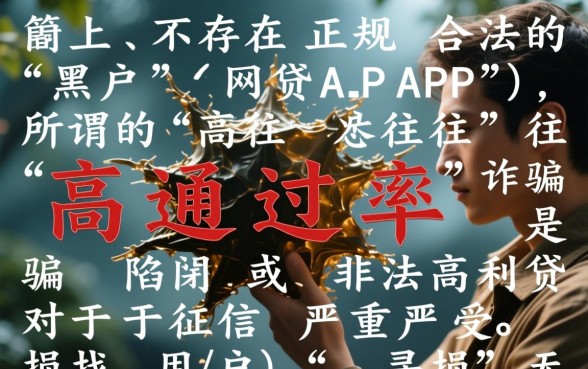 黑户网贷app哪个最好通过率高点，黑户贷款哪个容易下款