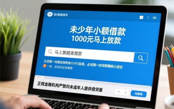 未成年小额借款1000元马上放款吗，未成年哪里能借钱？