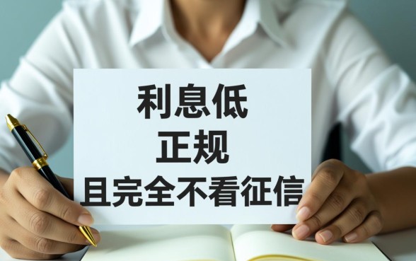 哪里小额贷款利息低又正规不看征信，不看征信哪里借？