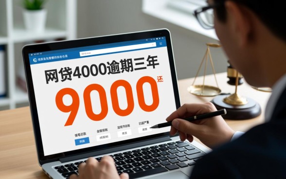 网贷4000逾期三年要还9000？网贷逾期利息高怎么办？