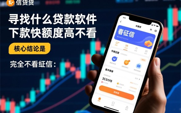什么贷款软件下款快额度高不看征信，有哪些正规秒下款的贷款软件