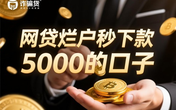 网贷烂户秒下款5000的口子有哪些，怎么申请？