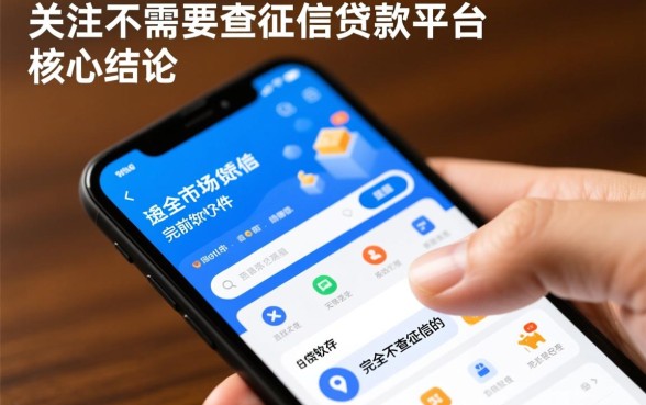 不需要查征信的贷款平台有哪些软件，不看征信秒下款是真的吗