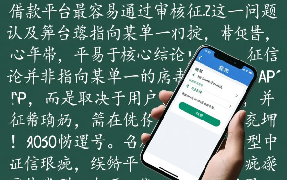 哪个借款平台最容易通过审核，征信不好能下款吗