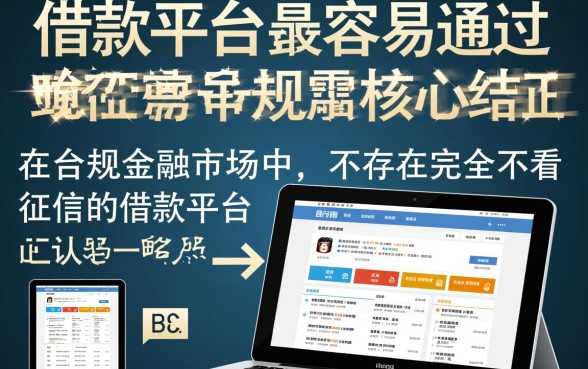 哪个借款平台最容易通过审核，征信不好能下款吗？