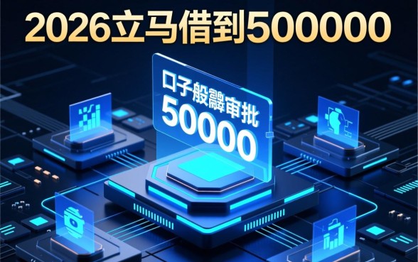 2026立马借到50000的口子有哪些，怎么申请容易下款？