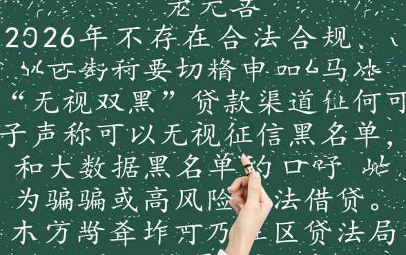 2026无视双黑的口子有没有，最新口子在哪里申请？