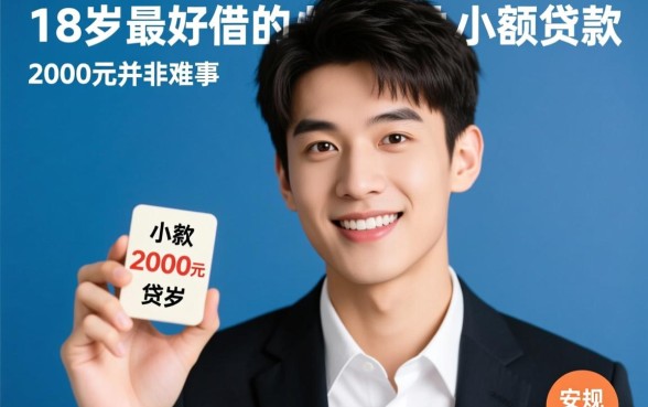 18岁怎么借2000元小额贷款，哪个平台容易下款？