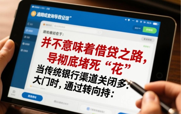 征信花了有逾期怎么下款？哪里有不看征信的口子？