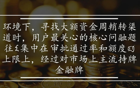 比较容易通过的大额网贷平台有哪些，2026正规靠谱的推荐