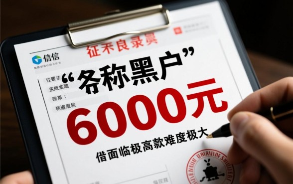 黑户借钱6000去哪里可以借到呢，黑户借钱6000怎么下款