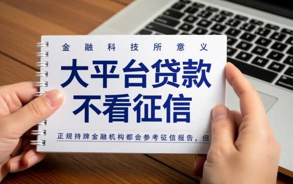 大平台贷款不看征信的有哪些平台呢，正规不看征信贷款有哪些