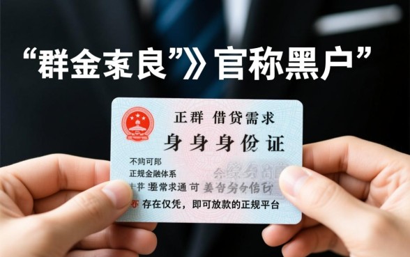 黑户哪个平台凭身份证贷款好贷一点,黑户凭身份证能下款吗