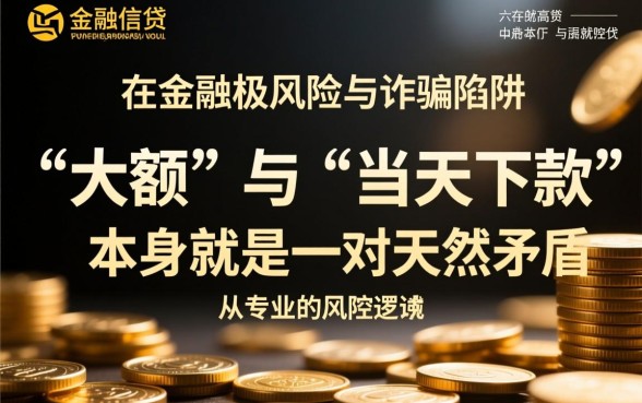 当天下款的大额贷款真的靠谱吗，正规平台有哪些