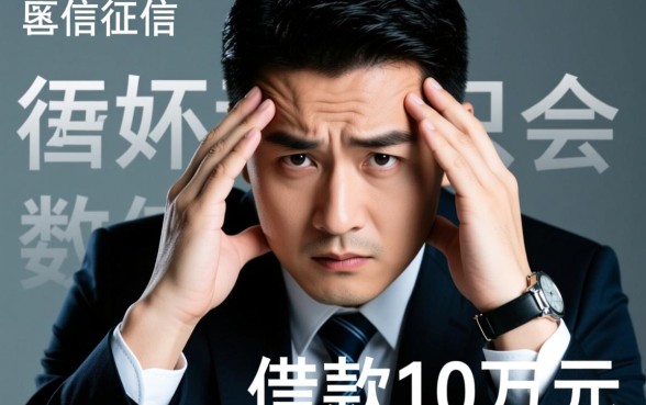 征信黑借款10万能下款吗，征信不好哪里能借到10万？