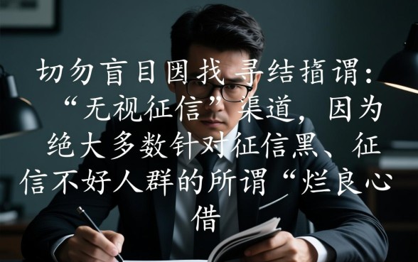 征信不好怎么贷款，有哪些不查征信的良心借款平台