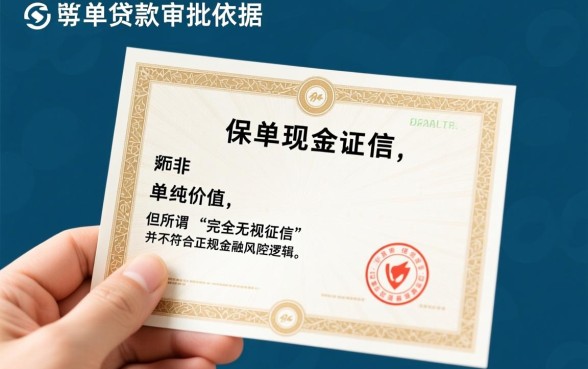 征信有逾期2026保单贷能过吗，无视黑白吗？