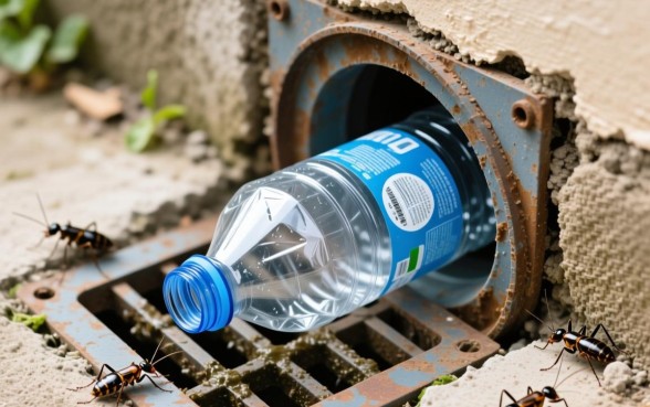 怎么用瓶子做下水道的口子，塑料瓶做下水道防臭芯教程