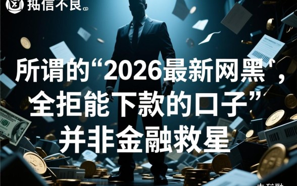 2026最新网黑全拒能下款的口子有哪些？网黑全拒哪里能借到钱？
