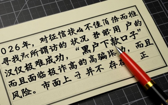 2026年黑户能下款的口子链接吗，哪里有不用征信的贷款？